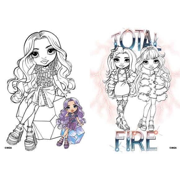 Детская книга-раскраска "The creative Rainbow" LCB12 со стикерами