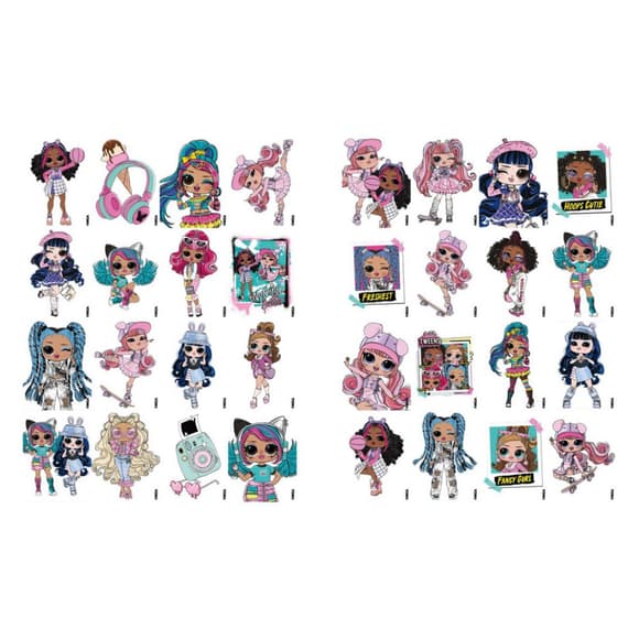 Дитяча книжка-розмальовка "Skate Dance Tweens" LCB13 зі стікерами