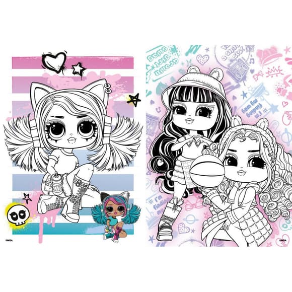 Дитяча книжка-розмальовка "Skate Dance Tweens" LCB13 зі стікерами