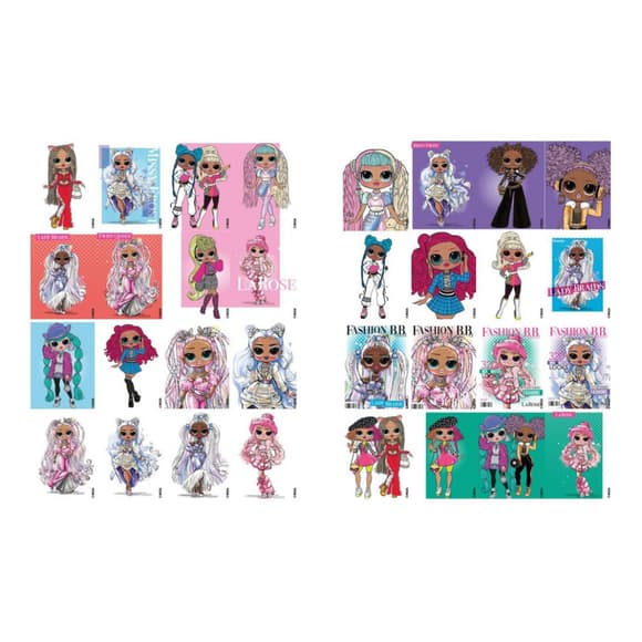 Дитяча книжка-розмальовка "Fashion Show LaRose" LCB2 зі стікерами
