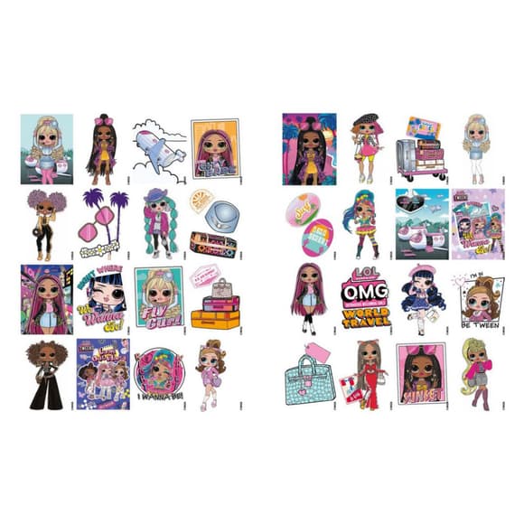 Детская книга-раскраска "Travel City Babe" LCB4 со стикерами