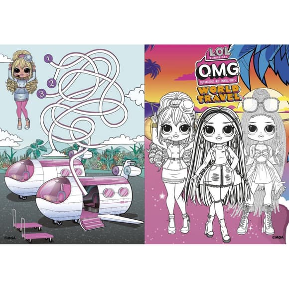 Детская книга-раскраска "Travel City Babe" LCB4 со стикерами