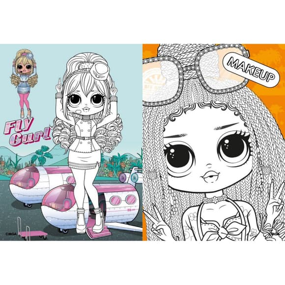 Дитяча книжка-розмальовка "Travel Sunset" LCB6 зі стікерами