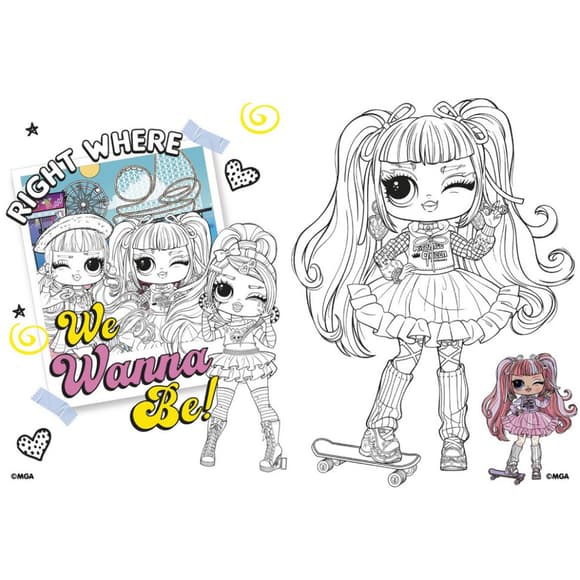 Дитяча книжка-розмальовка "Tweens Emma Emo" LCB8 зі стікерами