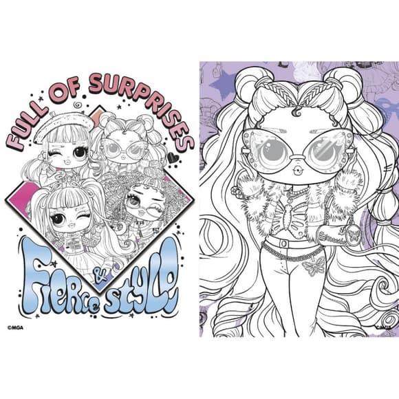 Дитяча книжка-розмальовка "Tweens Ali Dance" LCB9 зі стікерами