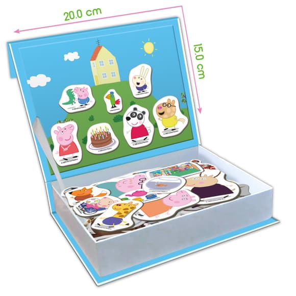 Набор магнитов "Магнитная история Семья Пеппы" МЕ 5031-15, 68 магнитных деталей