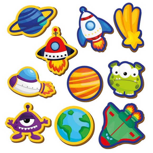 Дитячий набір магнітів "Космос" VT3106-34, 10 магнітів