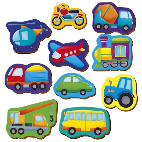 Детский набор магнитов "Транспорт" VT3106-35, 10 магнитов