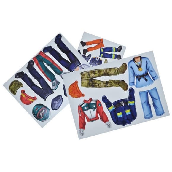 Дитяча магнітна гра "Професії герої сучасності" QB600-004, 20 магнітів 7 професій 