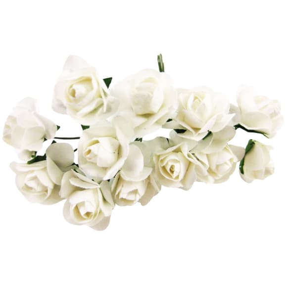 Декоративні троянди для творчості KV-733 пучок 12 штук 
