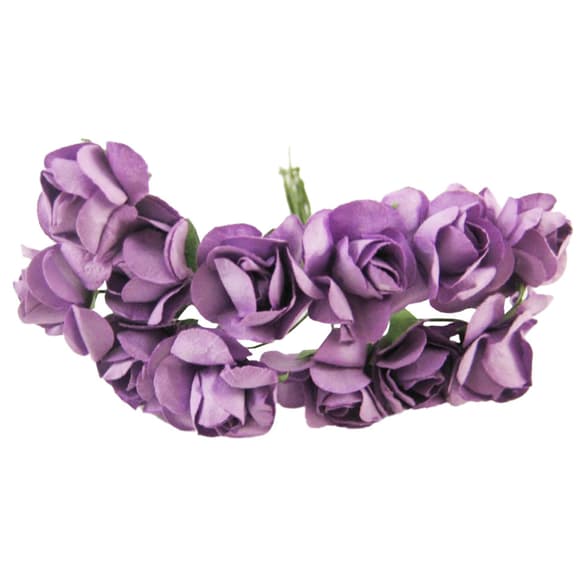 Декоративні троянди для творчості KV-731 пучок 12 штук 