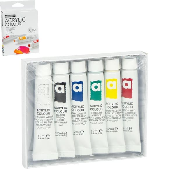 Набо р акриловых красок "Art Ranger Acryliс" PA31.06012A 12 мл 6 цветов 
