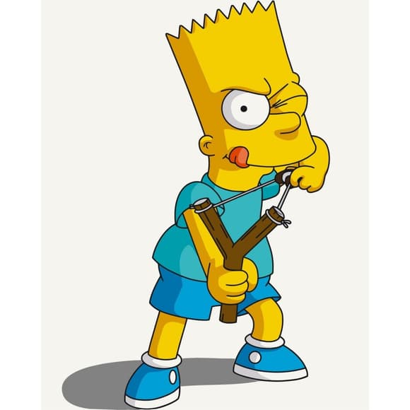 Картина за номерами без підрамника "Барт розбишака" 16049-ACNF 40х50 см 