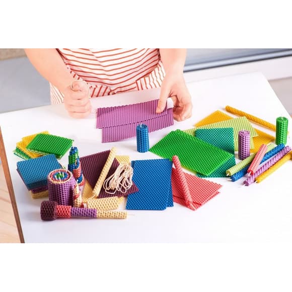 Набір для виробництва свічок з кольорової вощини WAX-018