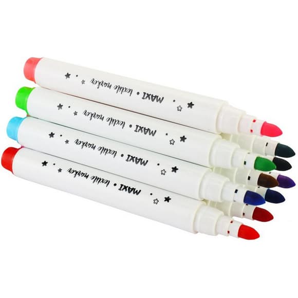 Набор маркеров по ткани MX15242, 12 цветов