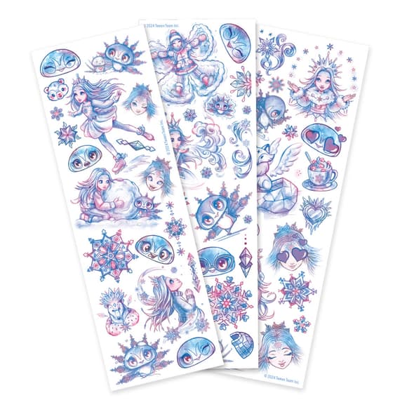 Набор временных татуировок Звездные рисунки "Айсеана" Nebulous Stars 11458-2 боди-арт