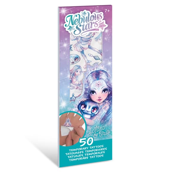Набор временных татуировок Звездные рисунки "Айсеана" Nebulous Stars 11458-2 боди-арт