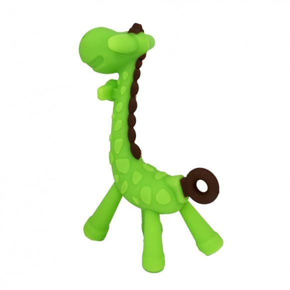 Силиконовый прорезыватель "Жираф" MGZ-0423(Green) без футляра 