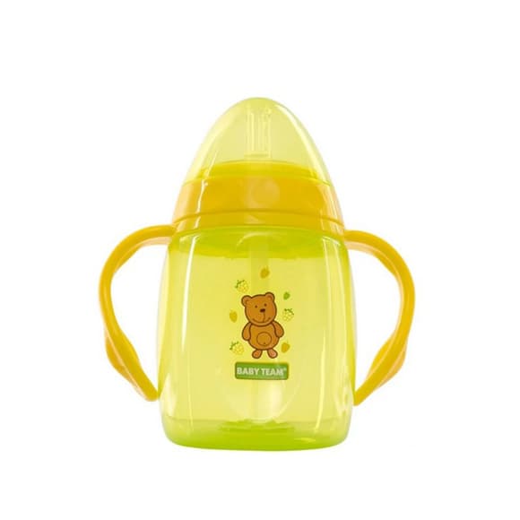 Поїльник з силіконовим спаутом і ручками 5003P 250 мл