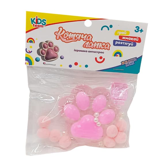 Антистресс Сквиш "Мягкие кошачьи лапки" CKS-FB-60971_4 рожева