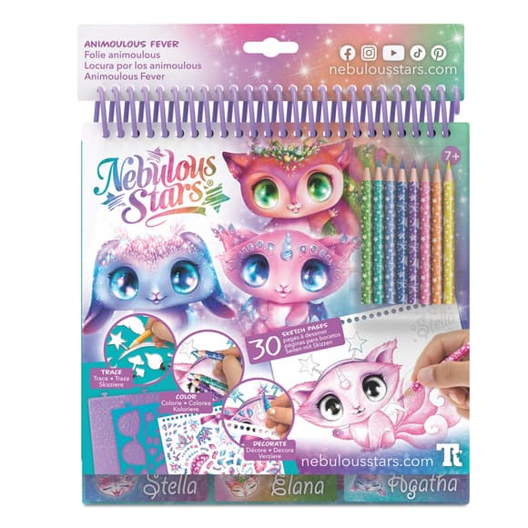 Набір для творчості Скетчбук: Зіркові друзі Nebulous Stars 11141 з олівцями