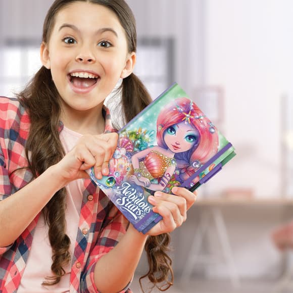 Блокнот черные листы Делюкс Коралия Nebulous Stars 11583-3 с ручкой