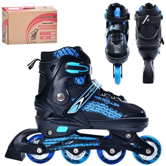 УЦЕНКА!!! Ролики раздвижные подростковые Profi A4150-L-BL-UC размер 39-42