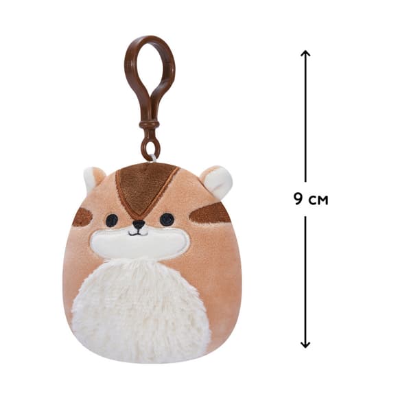 М'яка іграшка на кліпсі Бурундук Мельзі SQUISHMALLOWS SQCP00148, 9 см