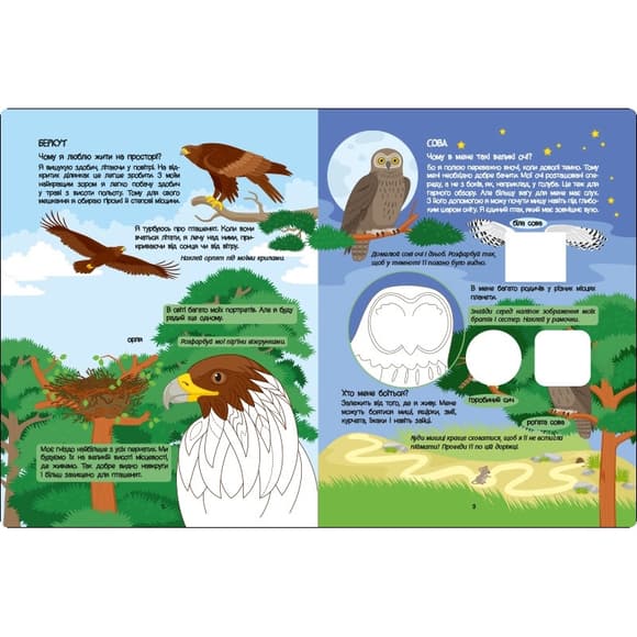 Развивающая тетрадь "Красная книга о хищниках" 15207 с наклейками