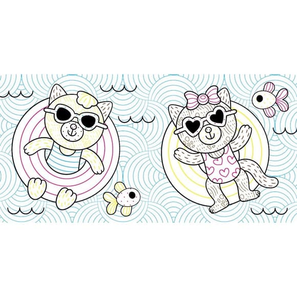 Водная раскраска Мир вокруг меня "Лето" 1806001, 12 страниц