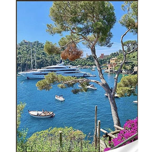 Алмазна мозаїка "Човни на воді" GM86067, 30х40 см