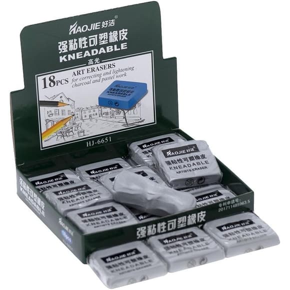 Ластик для художественных работ "Kлячка" HJ-6651 серый 