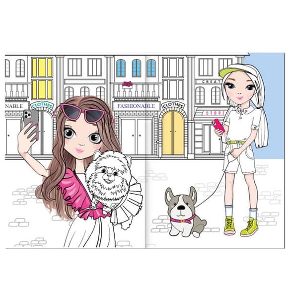 Дитяча розмальовка "Girls&Pets" РМ-88-02 серія "Dream & Style"