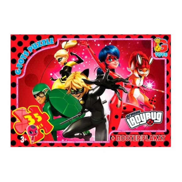 Дитячий пазл "Леді Баг" LB1017 постер 35 елементів