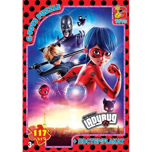 Детский пазл "Леди Баг" LB1023 плакат 117 элементов