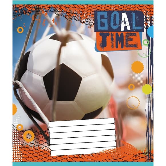 Тетрадь ученическая "Мяч" 012-510027C-1 в косую линию, 12 листов