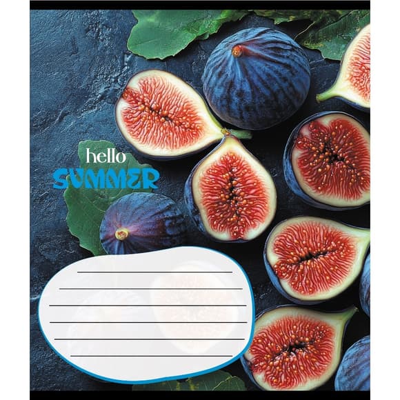 Тетрадь ученическая "Фруктовый сет" 018-530414K-5 в клеточку, 18 листов