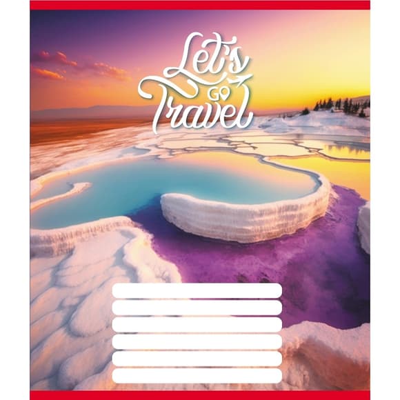 Тетрадь ученическая "В путешествие" 024-550276K-1 в клеточку, 24 листа