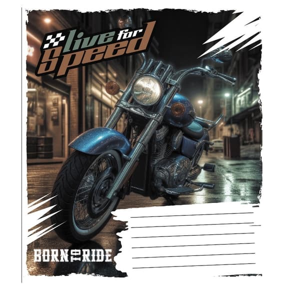 Зошит учнівський "Життя на швидкості" 024-550283K-3 в клітинку, 24 аркуші