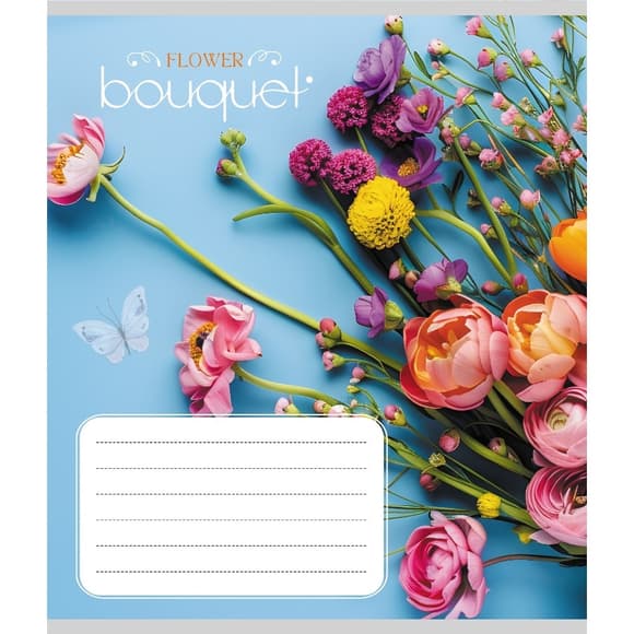 Зошит учнівський "Букет" 024-550337K-1 в клітинку, 24 аркуші