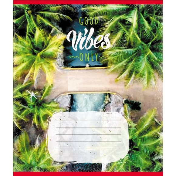 Тетрадь ученическая "Вайб" 024-550429K-1 в клеточку, 24 листа