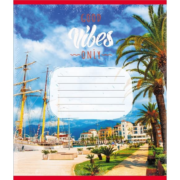 Тетрадь ученическая "Вайб" 024-550429K-3 в клеточку, 24 листа