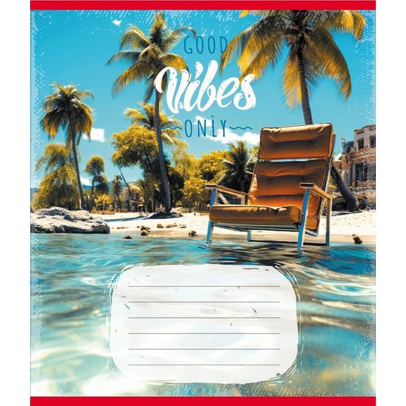 Тетрадь ученическая "Вайб" 024-550429K-4 в клеточку, 24 листа