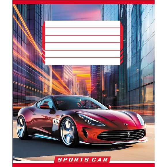 Тетрадь ученическая "На скорости света" 036-570250K-5 в клеточку, 36 листов