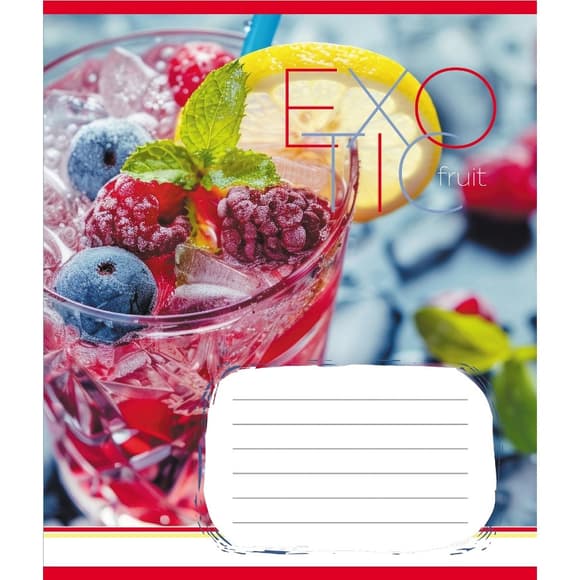 Тетрадь общая "Экзотические фрукты" 048-590098K-1 в клеточку, 48 листов