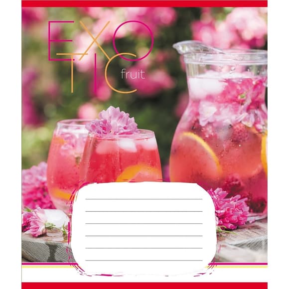 Тетрадь общая "Экзотические фрукты" 048-590098K-2 в клеточку, 48 листов