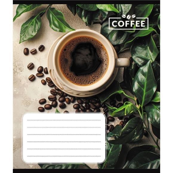 Тетрадь общая "Кофейные зерна" 048-590111K-2 в клеточку, 48 листов