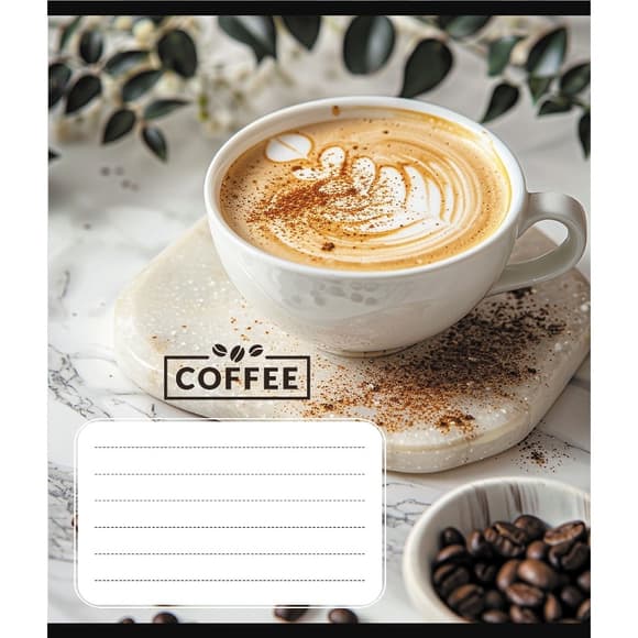 Тетрадь общая "Кофейные зерна" 048-590111K-4 в клеточку, 48 листов