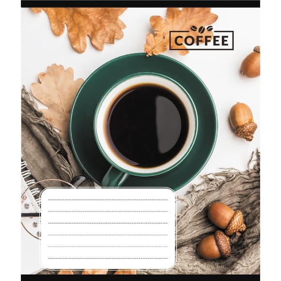 Зошит загальний "Кавові зерна" 048-590111K-5 в клітинку, 48 аркушів