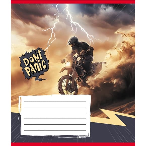 Зошит загальний "Без паніки" 048-590173K-2 в клітинку, 48 аркушів